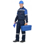 Костюм СИРИУС-ЛЕГИОНЕР куртка, п/к т.синий с васильковым СОП 50 мм