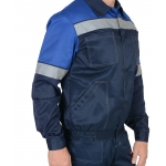 Костюм СИРИУС-ЛЕГИОНЕР куртка, п/к т.синий с васильковым СОП 50 мм