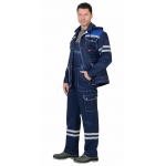 Костюм СИРИУС-ЛИДЕР куртка, п/к т.синий с васильком и молочным, СОП