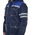 Костюм СИРИУС-ЛИДЕР куртка, п/к т.синий с васильком и молочным, СОП