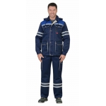 Костюм СИРИУС-ЛИДЕР куртка, п/к т.синий с васильком и молочным, СОП