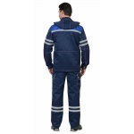 Костюм СИРИУС-ЛИДЕР куртка, п/к т.синий с васильком и молочным, СОП