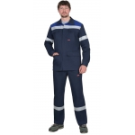 Костюм СИРИУС-СУРГУТ-РОСС куртка, п/к, антистат. МВО, синий с васильковым и СОП