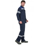 Костюм СИРИУС-СУРГУТ-РОСС куртка, п/к, антистат. МВО, синий с васильковым и СОП