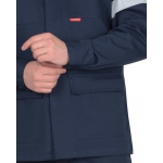 Костюм СИРИУС-СУРГУТ-РОСС куртка, п/к, антистат. МВО, синий с васильковым и СОП