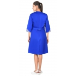 Халат СИРИУС-МАРЛЕН-2 женский васильковый с полоской