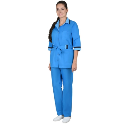 Костюм СИРИУС-ФЛОРА женский тёмно-голубой (СТ)