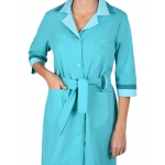 Халат СИРИУС-ФЛОРА женский светло-бирюзовый (СТ)