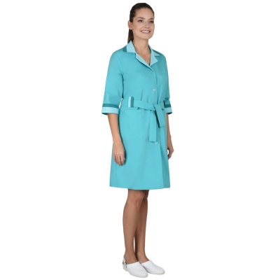 Халат СИРИУС-ФЛОРА женский светло-бирюзовый (СТ)