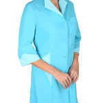 Халат СИРИУС-МАРЛЕН женский бирюзовый со светло-бирюзовым