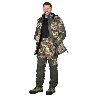 Костюм СИРИУС-ГОРКА зимний: куртка дл., брюки (тк.CROWN-230) КМФ Серый мох