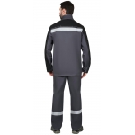 Костюм сварщика СИРИУС-ГЕРКУЛЕС летний, куртка, п/к т.серый с черным, СОП 50мм