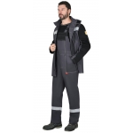 Костюм сварщика СИРИУС-ГЕРКУЛЕС летний, куртка, п/к т.серый с черным, СОП 50мм