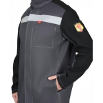 Костюм сварщика СИРИУС-ГЕРКУЛЕС летний, куртка, п/к т.серый с черным, СОП 50мм