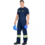 Костюм СИРИУС-ТЕРМИНАЛ куртка, п/к, темно-синий с лимонным и СОП