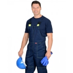 Костюм СИРИУС-ТЕРМИНАЛ куртка, п/к, темно-синий с лимонным и СОП