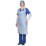 Фартук одноразовый ПНД 76х120см белый (упак.100 шт.)