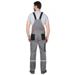 Костюм СИРИУС-СТАН куртка, п/к ср.серый с черной и красной отделкой