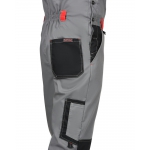 Костюм СИРИУС-СТАН куртка, п/к ср.серый с черной и красной отделкой