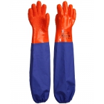 Перчатки Safeprotect РЫБАК ЛОНГ-SP (интерлок+ПВХ с крошкой, с нарукавником дл.26+40см)