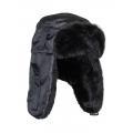 Шапка-ушанка СИРИУС-ЕВРО черная (тк. Оксфорд)