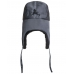 Шапка-ушанка СИРИУС-ЛЮКС т.серая (тк. смесовая)