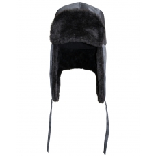 Шапка-ушанка СИРИУС-ЛЮКС т.серая (тк. смесовая)