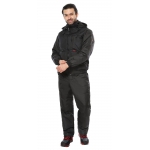 Куртка СИРИУС-ПРАГА-ЛЮКС короткая с капюшоном, черная