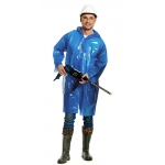 Плащ-дождевик СИРИУС-ПРОФИ на липучке ПВД 45 мкр. пропаянные швы, синий