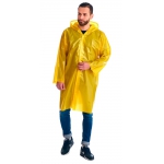 Плащ-дождевик СИРИУС-ЛЮКС на липучке ПВД 80 мкр. пропаянные швы, желтый
