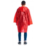 Плащ-дождевик СИРИУС-ЛЮКС на липучке ПВД 80 мкр. пропаянные швы, красный