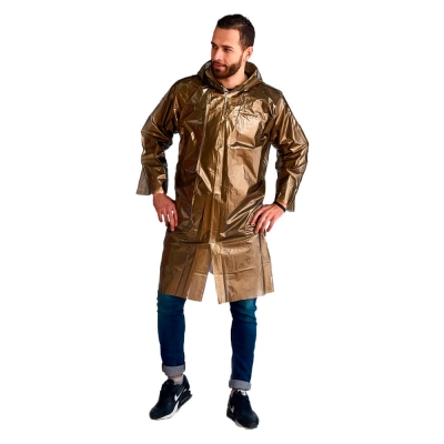 Плащ-дождевик СИРИУС-ЛЮКС на липучке ПВД 80 мкр. пропаянные швы, золотой