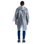 Плащ-дождевик СИРИУС-ЛЮКС на липучке ПВД 80 мкр. пропаянные швы, серебряный
