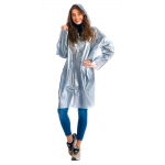 Плащ-дождевик СИРИУС-ЛЮКС на липучке ПВД 80 мкр. пропаянные швы, серебряный