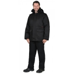 Куртка СИРИУС-БЕЗОПАСНОСТЬ зимняя удлиненная, черная
