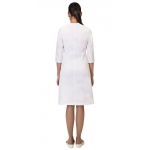 Халат СИРИУС-СТЕЛЛА женский белый с трикотажной вставкой