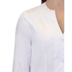 Халат СИРИУС-СТЕЛЛА женский белый с трикотажной вставкой