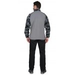 Куртка флисовая т.серая с КМФ Мультикам серый