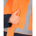 Костюм СИРИУС-МАГИСТРАЛЬ-3-РОСС куртка, п/к, синий с оранжевым и СОП