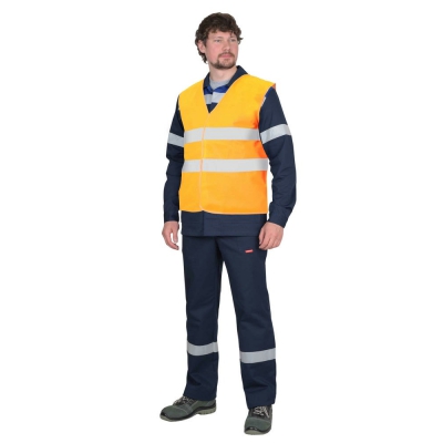 Жилет сигнальный SIRIUS класс 1, 2 СОП (трик.100 гр/м2) оранжевый