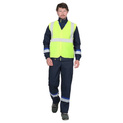 Жилет сигнальный SIRIUS класс 1, 3 СОП (трик.100 гр/м2) лимонный