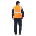 Жилет сигнальный SIRIUS класс 1, 3 СОП (трик.100 гр/м2) оранжевый
