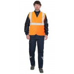 Жилет сигнальный SIRIUS класс 1, 3 СОП (трик.100 гр/м2) оранжевый