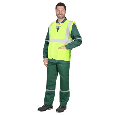Жилет сигнальный SIRIUS класс 2, 3 СОП (трик.120 гр/м2, карманы) лимонный