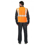 Жилет сигнальный SIRIUS класс 2, 3 СОП (трик.120 гр/м2, карманы) оранжевый