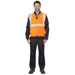 Жилет сигнальный SIRIUS класс 2, 3 СОП (трик.120 гр/м2, карманы) оранжевый