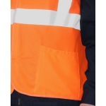 Жилет сигнальный SIRIUS класс 2, 3 СОП (трик.120 гр/м2, карманы) оранжевый