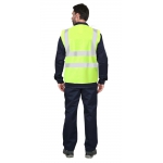 Жилет сигнальный SIRIUS класс 2, 4 СОП (трик.120 гр/м2, карманы) лимонный