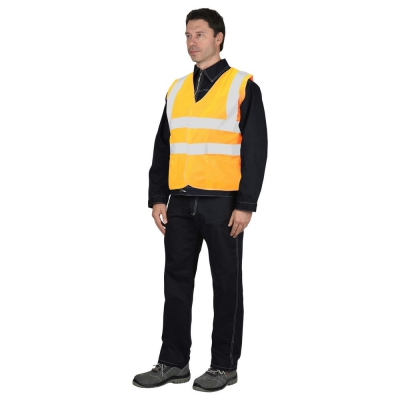 Жилет сигнальный SIRIUS класс 2, 4 СОП (трик.120 гр/м2, карманы) оранжевый