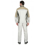 Костюм СИРИУС-КАСПИЙ куртка, брюки, молочный с оливой, песочным и СОП